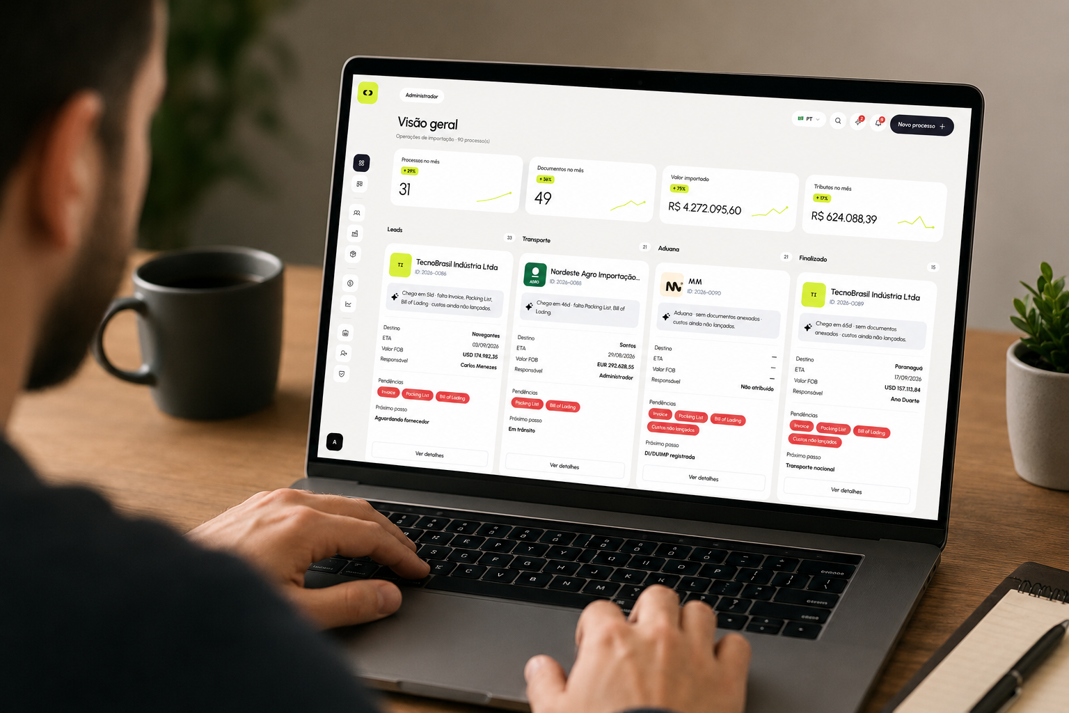 OpenWorld CRM — Sistema de gestão de clientes com IA e agentes inteligentes. Case Product Design por Raphael Barboza